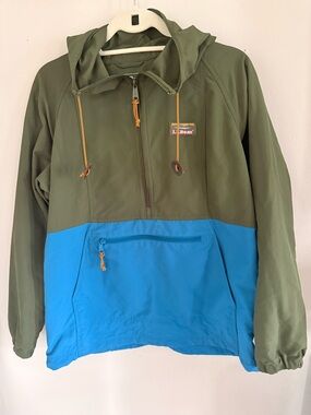 L.L.Bean Olive Green Rain Jacket